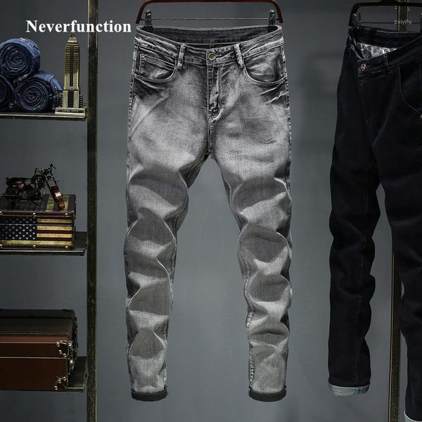 men classic vintage washed grey new brand business casual solid straight jeans stretch slim male denim pants plus size 44 461, Blue
men classic vintage washed grey new brand business casual solid straight jeans stretch slim male denim pants plus size 44 461, Blue