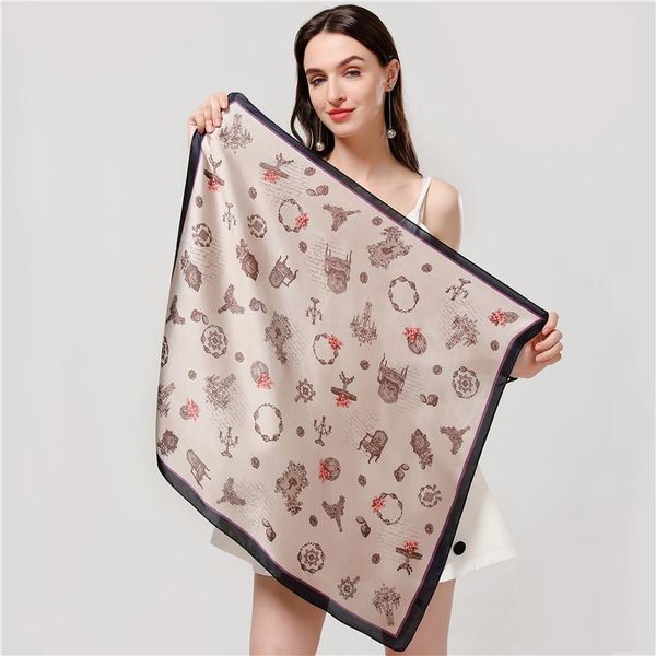 silk bag scarf women elegant square kerchief office lady hair neck scarves fashion floral print foulard head shawl summer new sqcaab, Blue;gray
silk bag scarf women elegant square kerchief office lady hair neck scarves fashion floral print foulard head shawl summer new sqcaab, Blue;gray
