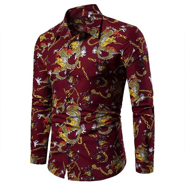 men's casual shirts hawaiian shirt dragon pattern chinese style fashion mens long sleeve blouse clothing black blue red, White;black
men's casual shirts hawaiian shirt dragon pattern chinese style fashion mens long sleeve blouse clothing black blue red, White;black