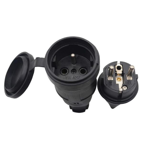 5pcs france waterproof female socket 16a electrical male schuko plug 250v ac power adapter 4000w power socket industrial
5pcs france waterproof female socket 16a electrical male schuko plug 250v ac power adapter 4000w power socket industrial