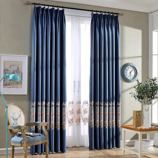 curtain & drapes european modern brief style linen blockout cloth mirror flowers embroidered for living room bedroom
curtain & drapes european modern brief style linen blockout cloth mirror flowers embroidered for living room bedroom