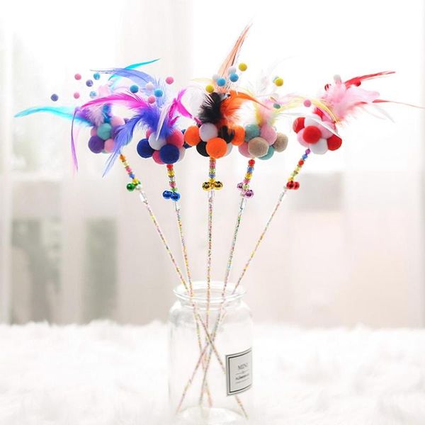 cat toys 2021 colors pet catcher teaser wand toy durable acrylic rod with colorful plush balls and feather
cat toys 2021 colors pet catcher teaser wand toy durable acrylic rod with colorful plush balls and feather