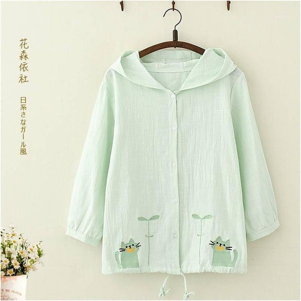 fashion kitty embroidery womens windbreakers 2019 new summer three quarter sleeve hooded casual coat ladies jackets harajuku1, Black;brown
fashion kitty embroidery womens windbreakers 2019 new summer three quarter sleeve hooded casual coat ladies jackets harajuku1, Black;brown