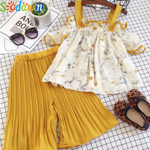 sodawn flower girl clothing sets 2pcs sling chiffon +pants loose kids costume outfits chidlren clothing outfits suit t200707, White
sodawn flower girl clothing sets 2pcs sling chiffon +pants loose kids costume outfits chidlren clothing outfits suit t200707, White