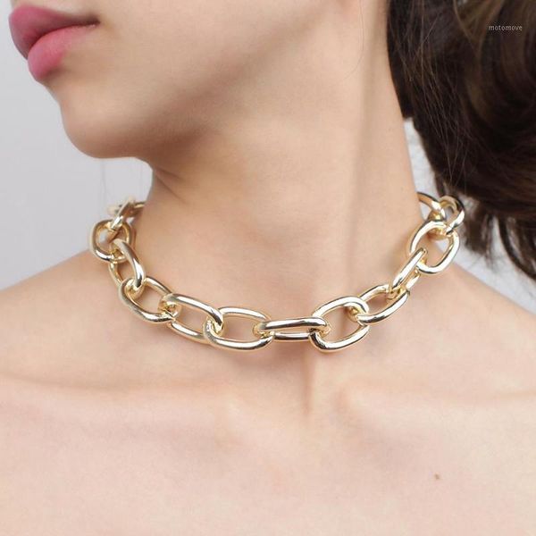 chains manilai simple metal chunky chain necklace for women 2021 punk statement choker necklaces maxi jewelry bib collar necklaces1, Silver 
chains manilai simple metal chunky chain necklace for women 2021 punk statement choker necklaces maxi jewelry bib collar necklaces1, Silver