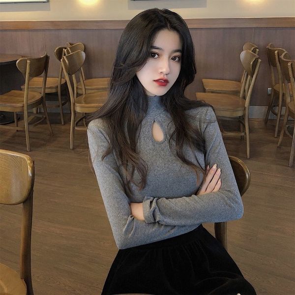 2021 winter new design sense caring machine high lower neck thin female solid long shirt yf2g, White
2021 winter new design sense caring machine high lower neck thin female solid long shirt yf2g, White