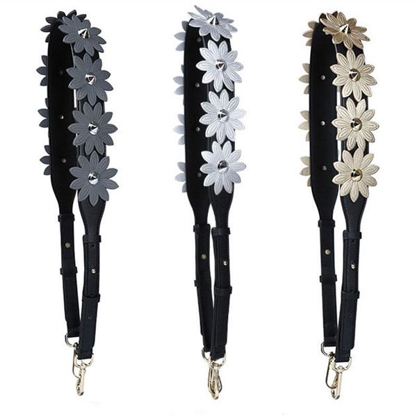 bag parts & accessories 2021 luxury flower women replacement straps leather shoulder belt handles handbags for bags gold stp222, Black
bag parts & accessories 2021 luxury flower women replacement straps leather shoulder belt handles handbags for bags gold stp222, Black