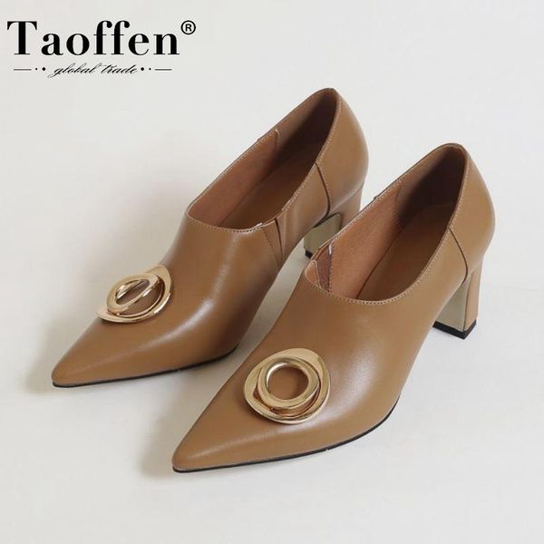 dress shoes taoffen spring pumps woman real leather metal buckle party wedding pointed toe slip on footwear size 34-39, Black
dress shoes taoffen spring pumps woman real leather metal buckle party wedding pointed toe slip on footwear size 34-39, Black