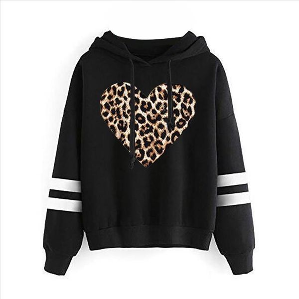 40 womens hoodies leopard heart print lightweight long sleeve casual autumn pullover hooded elegant stripe sweatshirts, Black
40 womens hoodies leopard heart print lightweight long sleeve casual autumn pullover hooded elegant stripe sweatshirts, Black