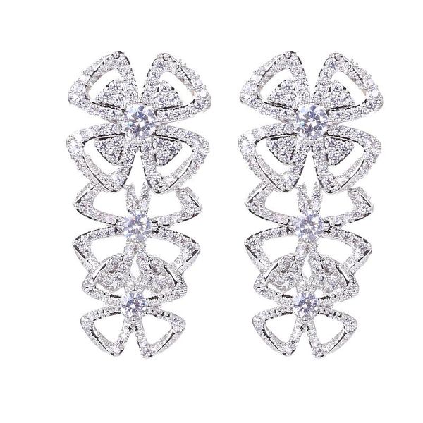 dangle & chandelier xiumeiyizu 2021 luxury bow-knot drop earrings shinning cz stone women earring wedding party brand rhodium plating jewelr, Silver
dangle & chandelier xiumeiyizu 2021 luxury bow-knot drop earrings shinning cz stone women earring wedding party brand rhodium plating jewelr, Silver