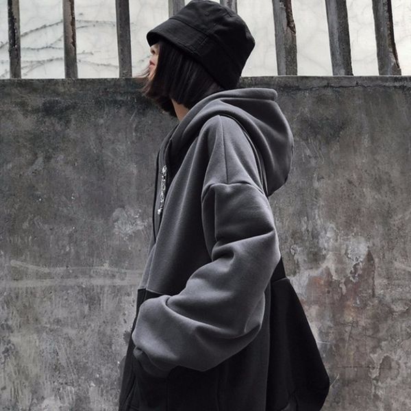 women autumn hooded sweatshirt solid color street style female loose long sleeve hoodie sweatshirt hooded pullover roupas femini 201203, Black
women autumn hooded sweatshirt solid color street style female loose long sleeve hoodie sweatshirt hooded pullover roupas femini 201203, Black