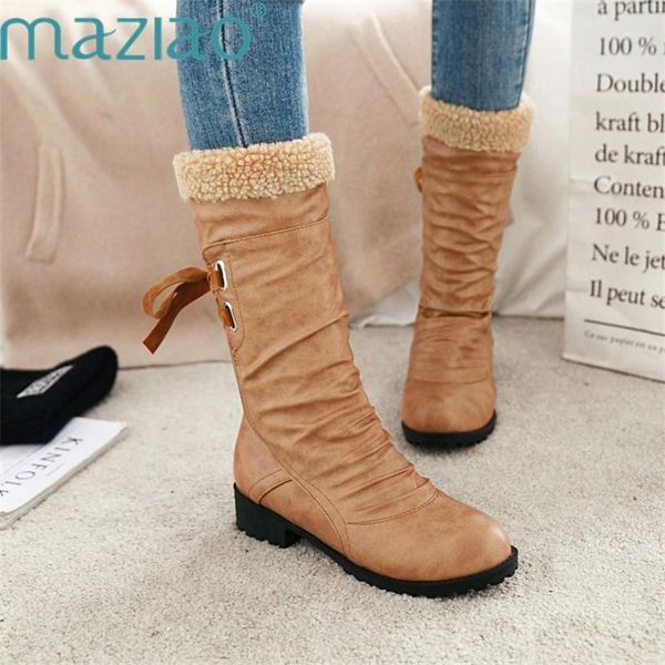 women snow boots thick bottom platform waterproof boots warm fur winter round toe cross tied size34-43 maziao1, Black
women snow boots thick bottom platform waterproof boots warm fur winter round toe cross tied size34-43 maziao1, Black