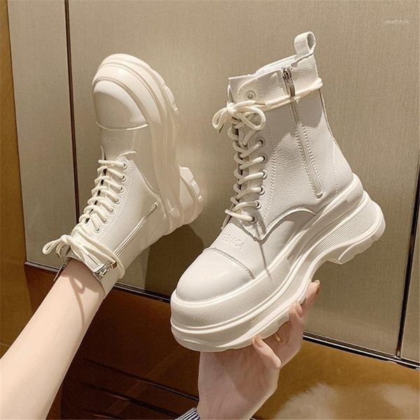 new spring platform chunky motorcycle boots for women autumn fashion casual round toe lacing black beige side zip sneakers 35-401
new spring platform chunky motorcycle boots for women autumn fashion casual round toe lacing black beige side zip sneakers 35-401
