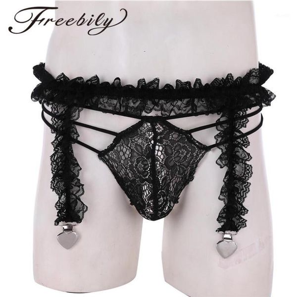 underpants 2pcs mens sissy briefs lingerie set ruffled 4 frilly straps heart clips garter belt with bikini g-strings underwear1, Black;white
underpants 2pcs mens sissy briefs lingerie set ruffled 4 frilly straps heart clips garter belt with bikini g-strings underwear1, Black;white