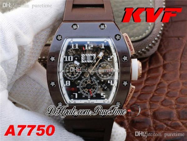 kvf rm011 real brown ceramic case eta a7750 automatic chronograph mens watch crystal skeleton dia edition brown rubber puretime 03b2, Slivery;brown
kvf rm011 real brown ceramic case eta a7750 automatic chronograph mens watch crystal skeleton dia edition brown rubber puretime 03b2, Slivery;brown