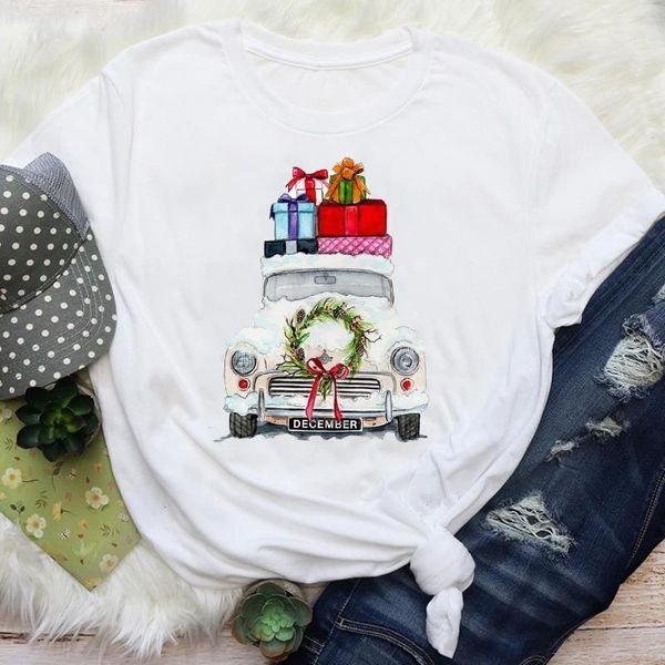 women print ladies fashion truck gift new year cartoon holiday tshirt merry christmas graphic printed short sleeve clothes, White
women print ladies fashion truck gift new year cartoon holiday tshirt merry christmas graphic printed short sleeve clothes, White