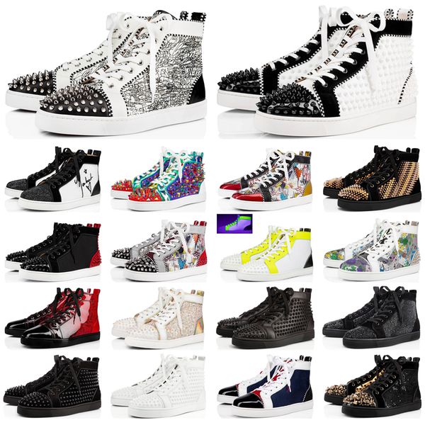 new red bottoms men women shoes studded spikes loafers sneakers suede leather flats mens trainers casual shoes jogging walking with box, Black
new red bottoms men women shoes studded spikes loafers sneakers suede leather flats mens trainers casual shoes jogging walking with box, Black