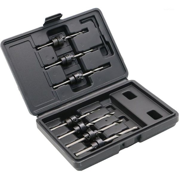 7pcs screw diy professional pilot hole woodworking tools drill bit set steel with box countersink durable reamer chamfer tapered1
7pcs screw diy professional pilot hole woodworking tools drill bit set steel with box countersink durable reamer chamfer tapered1