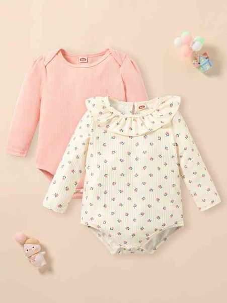 baby 2pcs allover floral print ruffle trim bodysuit she, Blue
baby 2pcs allover floral print ruffle trim bodysuit she, Blue