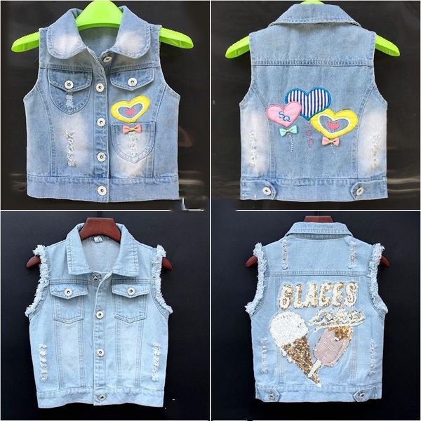 vidmid girl's denim waistcoat spring and autumn vest princess vest soft denim medium and large girl's coat shoulder vest p04 wmtxp, Blue
vidmid girl's denim waistcoat spring and autumn vest princess vest soft denim medium and large girl's coat shoulder vest p04 wmtxp, Blue