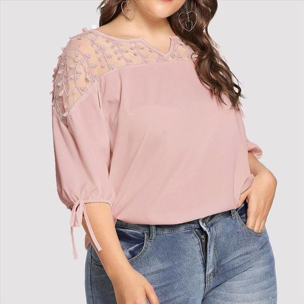 women blouse chiffon ribbons lantern half sleeve mesh perspective lady tee shirt femme loose plus size camisa feminina, White
women blouse chiffon ribbons lantern half sleeve mesh perspective lady tee shirt femme loose plus size camisa feminina, White