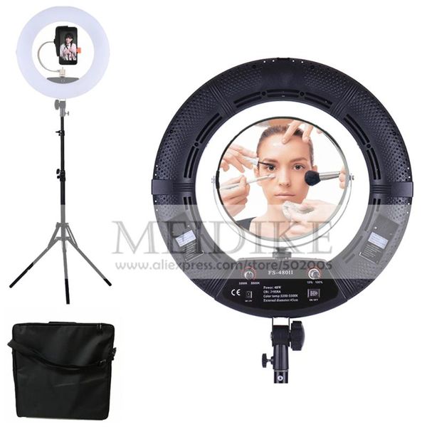 flash heads led ring light fs-480ii bio-color adjustable beauty salon makeup 48w 480 lamp + 2m stand bag kit
flash heads led ring light fs-480ii bio-color adjustable beauty salon makeup 48w 480 lamp + 2m stand bag kit