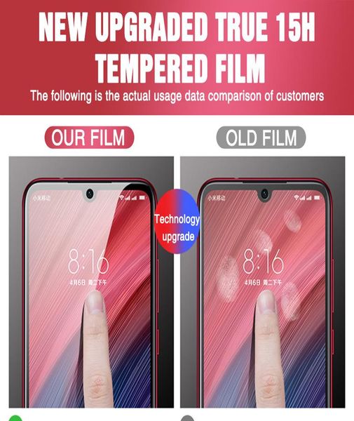 3шт полное покрытие закаленное стекло для xiaomi redmi note 7 6 5 pro 5 5a protector для redmi 5 plus 6 sqccor