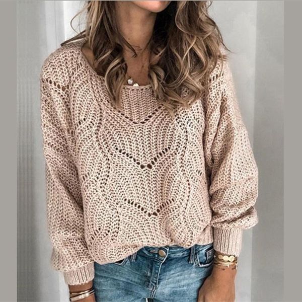 women's sweaters autumn women sweater ladies crew neck cutout knitted jumper pullover solid loose oversized casual mujer streetwear, White;black
women's sweaters autumn women sweater ladies crew neck cutout knitted jumper pullover solid loose oversized casual mujer streetwear, White;black