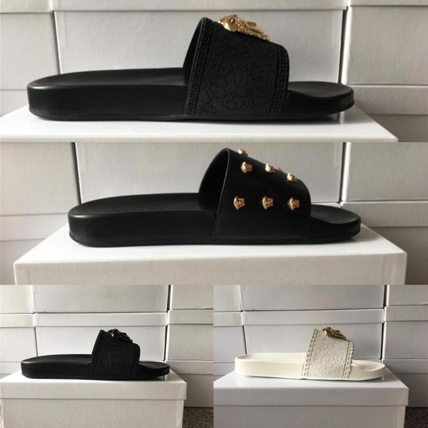 2021 luxury designer slide slippers summer sandals men beach indoor flat flip flops leather lady women fashion classic shoes ladies size 35-, Black
2021 luxury designer slide slippers summer sandals men beach indoor flat flip flops leather lady women fashion classic shoes ladies size 35-, Black