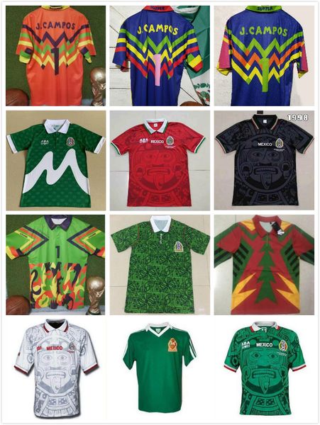 retro mexico 1986/1998 soccer jerseys blanco hernandez ramirez sanchez vintage football camisetas classic shirts kit, Black;yellow
retro mexico 1986/1998 soccer jerseys blanco hernandez ramirez sanchez vintage football camisetas classic shirts kit, Black;yellow
