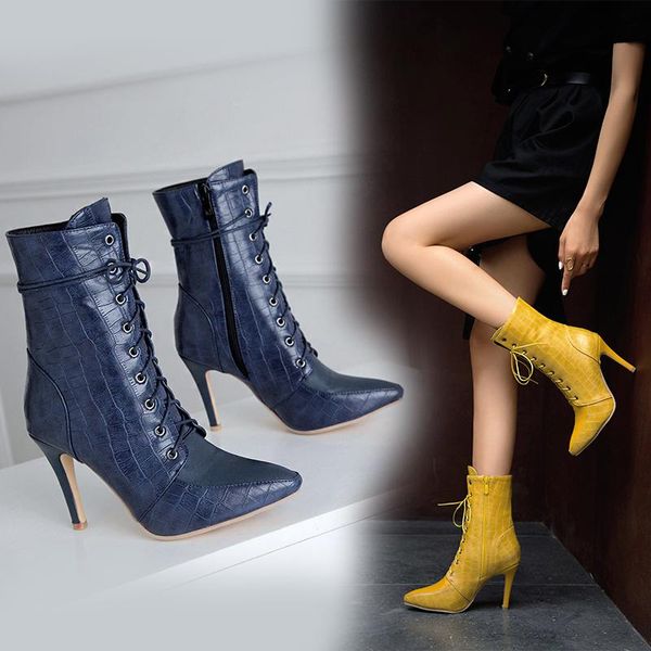 boots women ankle thin high heel winter shoes woman fashion zipper warm short boot office footwear size 34-48, Black
boots women ankle thin high heel winter shoes woman fashion zipper warm short boot office footwear size 34-48, Black