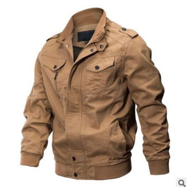men jacket coat 6xl autumn casual cotton military jacket men's jacket large size khaki black army green 3 colors, Black;brown
men jacket coat 6xl autumn casual cotton military jacket men's jacket large size khaki black army green 3 colors, Black;brown