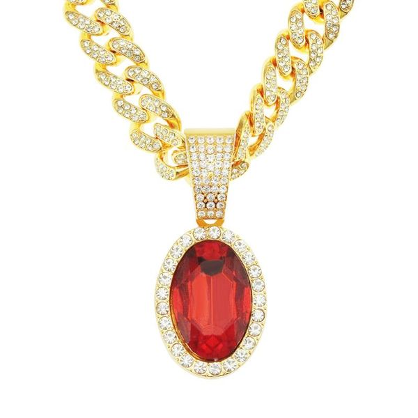 chains fashion red oval crystal stone pendant necklace for men women hip hop accessories jewelry miami curb link cuban chain choker, Silver
chains fashion red oval crystal stone pendant necklace for men women hip hop accessories jewelry miami curb link cuban chain choker, Silver
