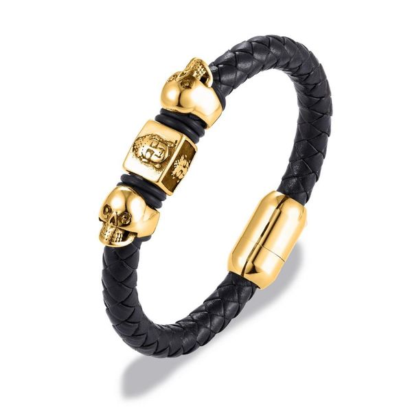 mkendn new genuine braided leather bracelet men leo lion skull stainless steel magnetic clasp bangles fashion punk male jewelry wmtxkh
mkendn new genuine braided leather bracelet men leo lion skull stainless steel magnetic clasp bangles fashion punk male jewelry wmtxkh