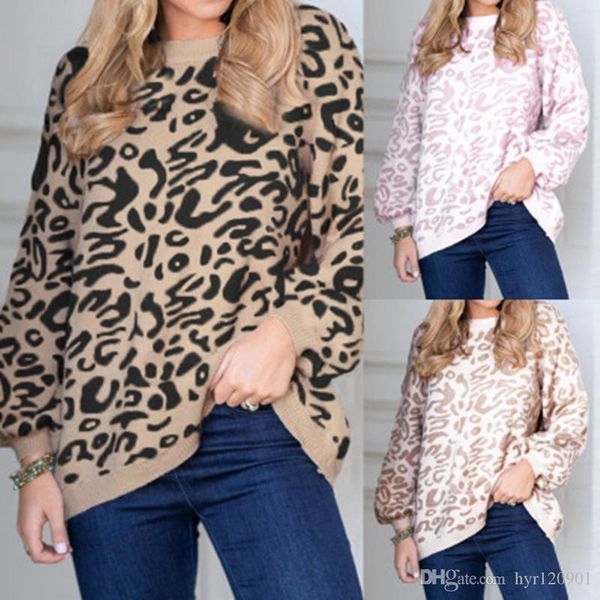 2020 new fashion ladies sweater leopard print designer sweater khaki pink black leopard print round neck pullover spring and autumn women, White;black
2020 new fashion ladies sweater leopard print designer sweater khaki pink black leopard print round neck pullover spring and autumn women, White;black