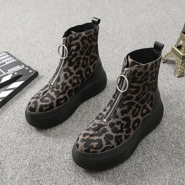 boots koovan women's 2021 style autumn winter shoes british leather horse hair leopard platform front zipper shoes1, Black
boots koovan women's 2021 style autumn winter shoes british leather horse hair leopard platform front zipper shoes1, Black