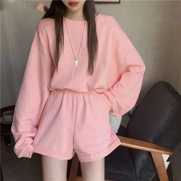 2020 new autumn winter women sets two pieces pullovers sporty shorts lounge wear oversize tracksuit suits sports sets, Gray
2020 new autumn winter women sets two pieces pullovers sporty shorts lounge wear oversize tracksuit suits sports sets, Gray