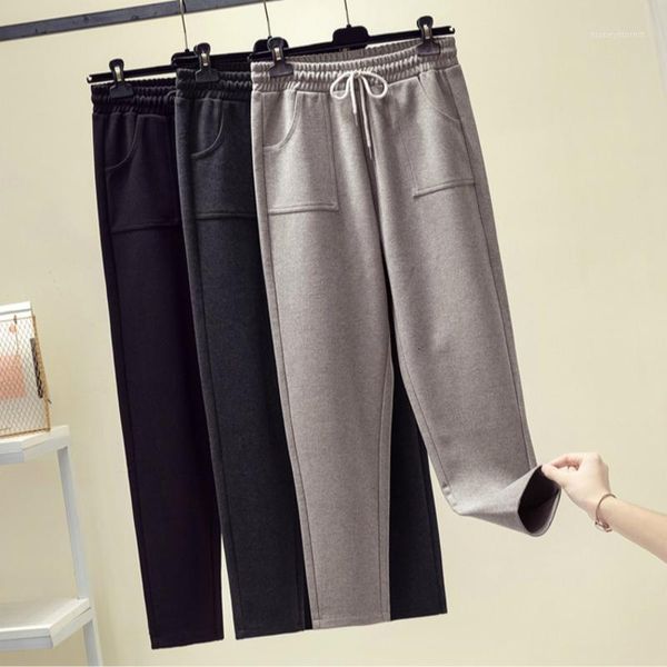 women's pants & capris women wool autumn winter lady's casual loose straight plus size women's clothing lace-up trousers pant, Black;white
women's pants & capris women wool autumn winter lady's casual loose straight plus size women's clothing lace-up trousers pant, Black;white