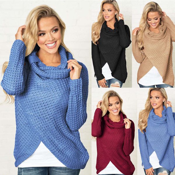 women's autumn and winter versatile long sleeve knitted sweater, White;black