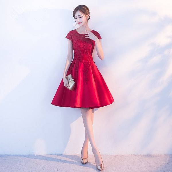 Robe De Soiree New Arrival Short Elegant Banquet Lace Party Sexy Evening Dress Sleeveless Vestidos Elegant Party Dresses, Red a
Robe De Soiree New Arrival Short Elegant Banquet Lace Party Sexy Evening Dress Sleeveless Vestidos Elegant Party Dresses, Red a