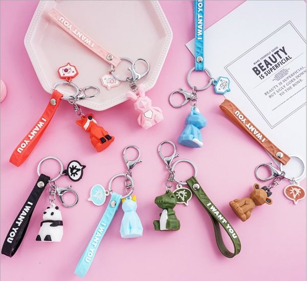 mtwxpvc geometric cartoon funny dinosaur keychain women jewelry cute charm bag chain car key ring accessories
mtwxpvc geometric cartoon funny dinosaur keychain women jewelry cute charm bag chain car key ring accessories