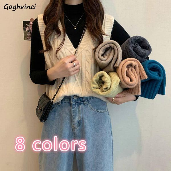 women's vests women sweater vest solid argyle loose casual knitted female autumn winter jumper pullover preppy korean style simple chic, Black;white
women's vests women sweater vest solid argyle loose casual knitted female autumn winter jumper pullover preppy korean style simple chic, Black;white