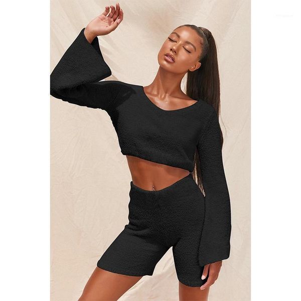 autumn faux fur 2 piece sets womens casual v-neck pullover long sleeve fur crop +hight waist shorts 2020 winter clothes1, Gray
autumn faux fur 2 piece sets womens casual v-neck pullover long sleeve fur crop +hight waist shorts 2020 winter clothes1, Gray
