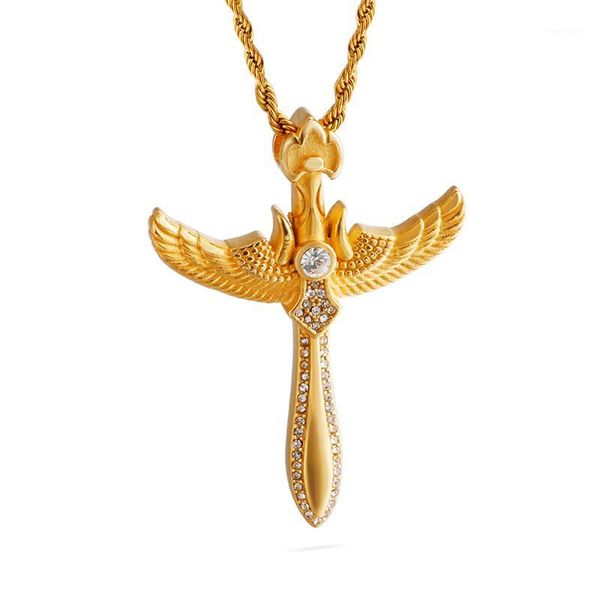 Stainless Steel Angel Sword Cross Jewelry Necklace For Men Women Gold/ Fashion Jewelry1, Silver
Stainless Steel Angel Sword Cross Jewelry Necklace For Men Women Gold/ Fashion Jewelry1, Silver