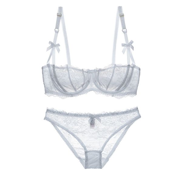 ultra-thin lace underwear female transparent cushionless half cup bra set women mesh seethrough c1211, Black;white
ultra-thin lace underwear female transparent cushionless half cup bra set women mesh seethrough c1211, Black;white