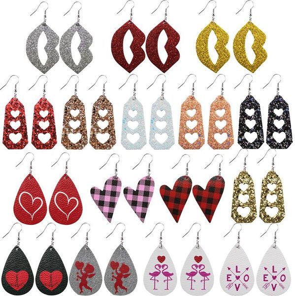 american fashion pu leather earrings 2 layered designers valentines day teardrop plaid heart lips earrings sequin long drop earrings e121004, Red;brown
american fashion pu leather earrings 2 layered designers valentines day teardrop plaid heart lips earrings sequin long drop earrings e121004, Red;brown