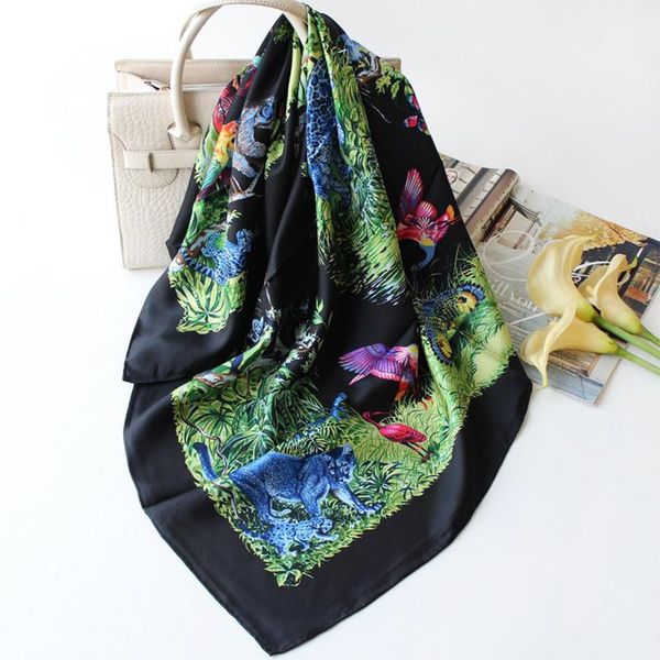 scarves fashion silk scarf square shawl lady 2021 spring animal printed twill women 90, Blue;gray
scarves fashion silk scarf square shawl lady 2021 spring animal printed twill women 90, Blue;gray