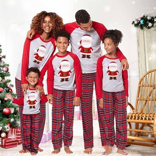 men's sleepwear autumn christmas parent-child wear printed home long-sleeved suit family comfortable and warm1, Black;brown