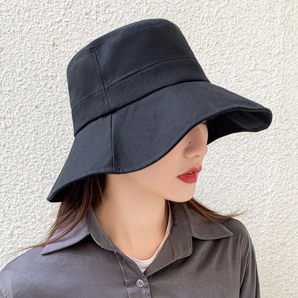 wide brim hats cotton 2021 solid color big-edge fisherman hat for women outdoor fishing cap casual panama bucket sunscreen sun, Blue;gray
wide brim hats cotton 2021 solid color big-edge fisherman hat for women outdoor fishing cap casual panama bucket sunscreen sun, Blue;gray