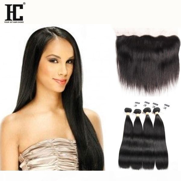 hc hair frontal with bundles straight hair brazilian indian peruvian malaysian virgin hair 4 bundles with 13x4 lace frontal, Black
hc hair frontal with bundles straight hair brazilian indian peruvian malaysian virgin hair 4 bundles with 13x4 lace frontal, Black